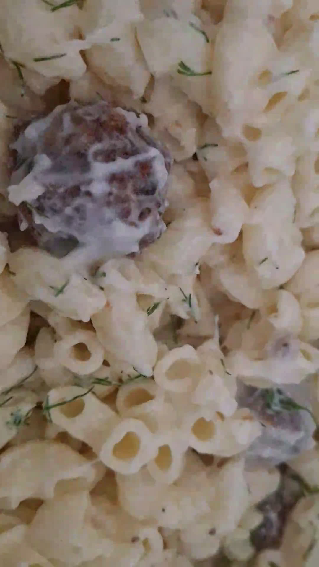 صورة لخطوة 8 من وصفة مكرونة بشاميل 🍽 بكفتة وشبت بدون فرن مغذية دافئة لذيذة بطريقتي