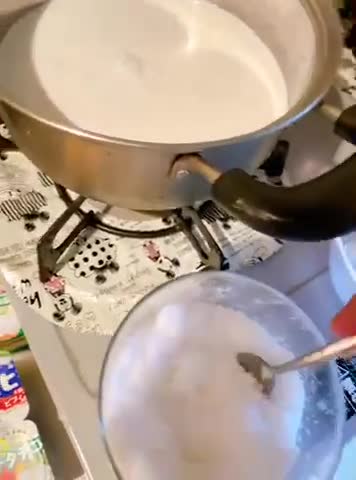 Hình bước làm 3 của món Kem chuối😍