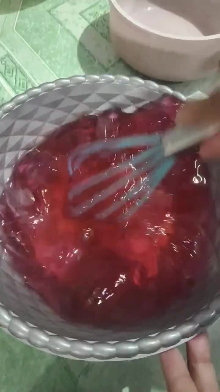 Foto langkah ke 3 dari resep Es Jelly Lumut.