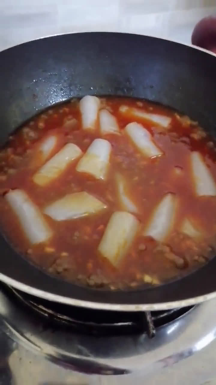 Gambar langkah 7 resipi Rice Paper Tteokbokki.