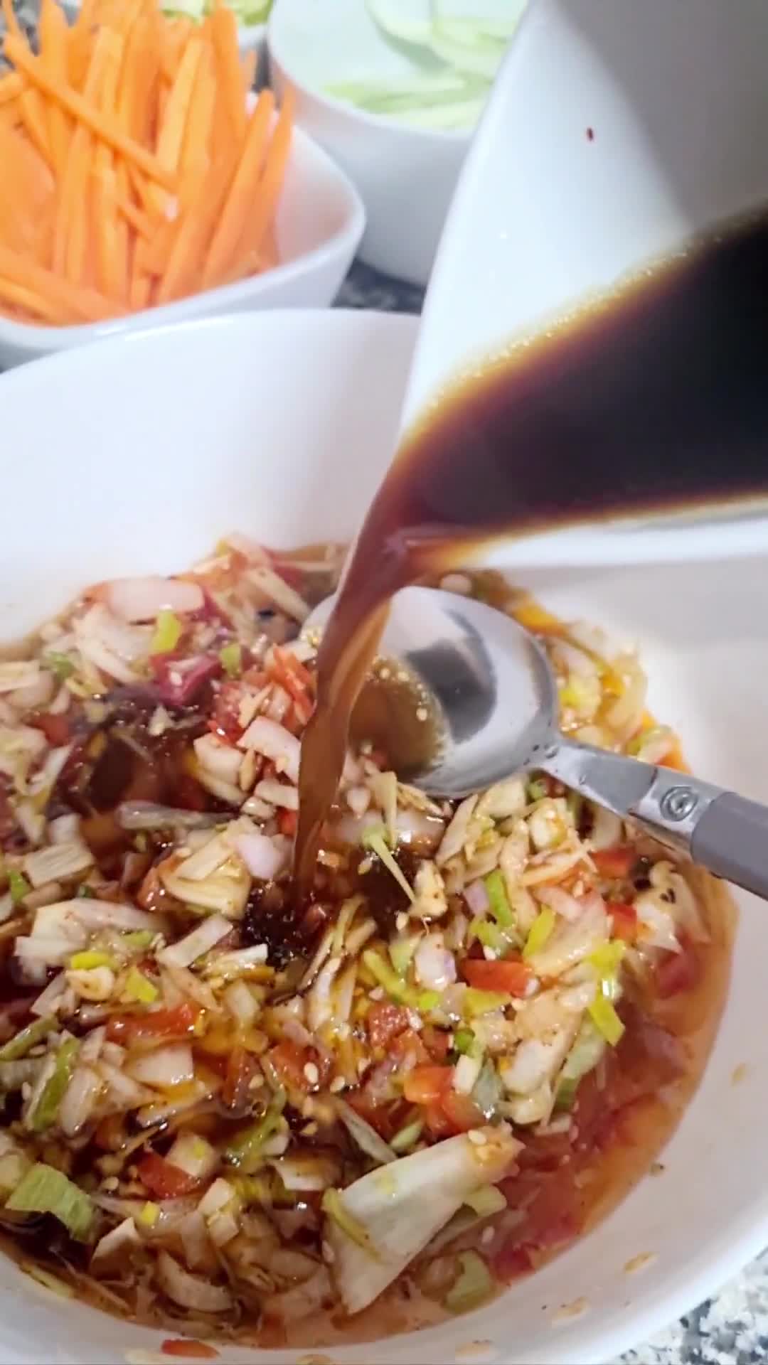 Foto del paso 1 de la receta: Noodles de arroz con salsa china de chili