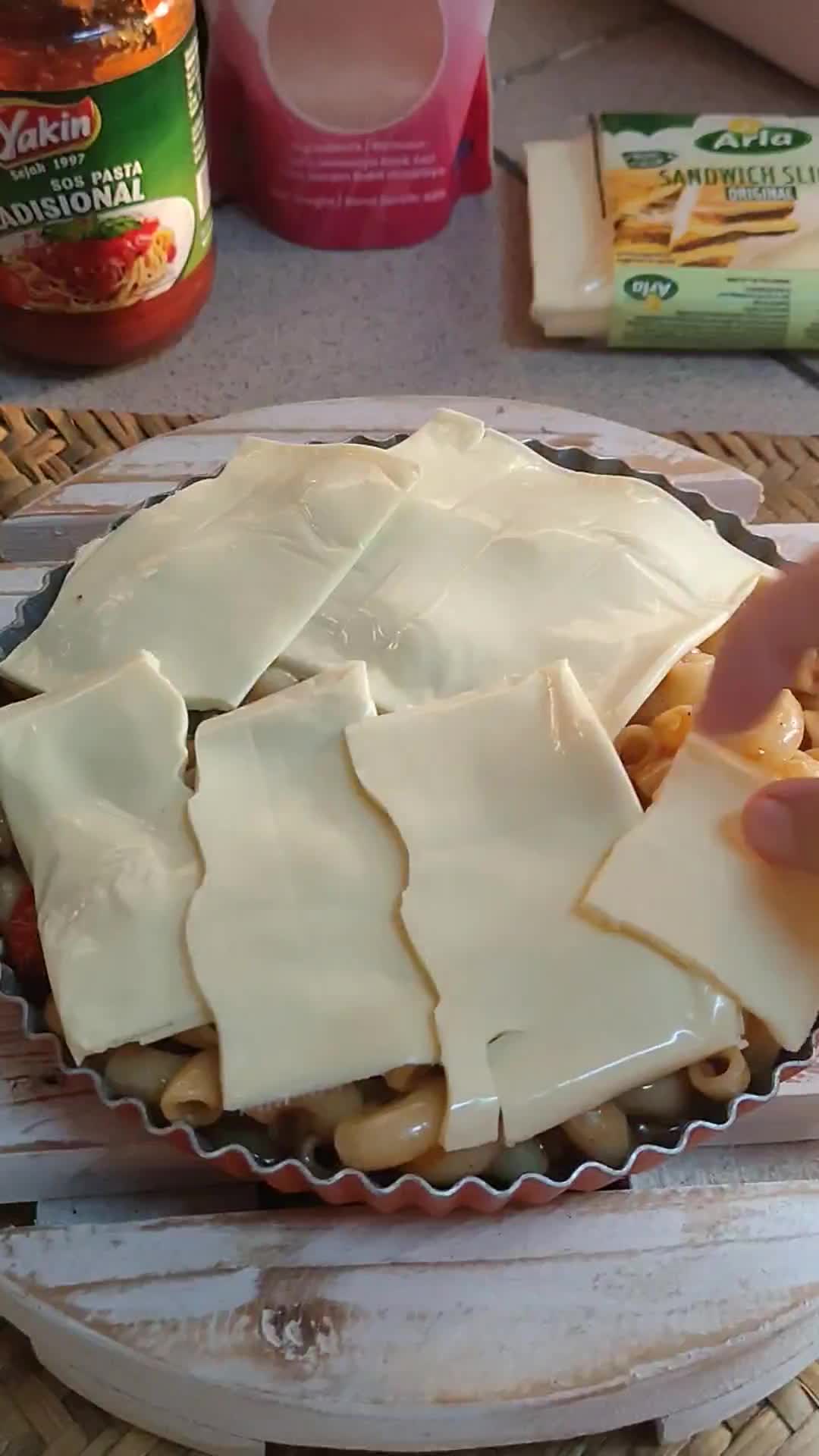 Gambar langkah 9 resipi Makaroni Bakar Ekspress.