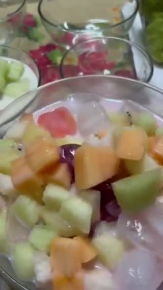 Foto langkah ke 4 dari resep Sup buah melon jelly kuah susu.