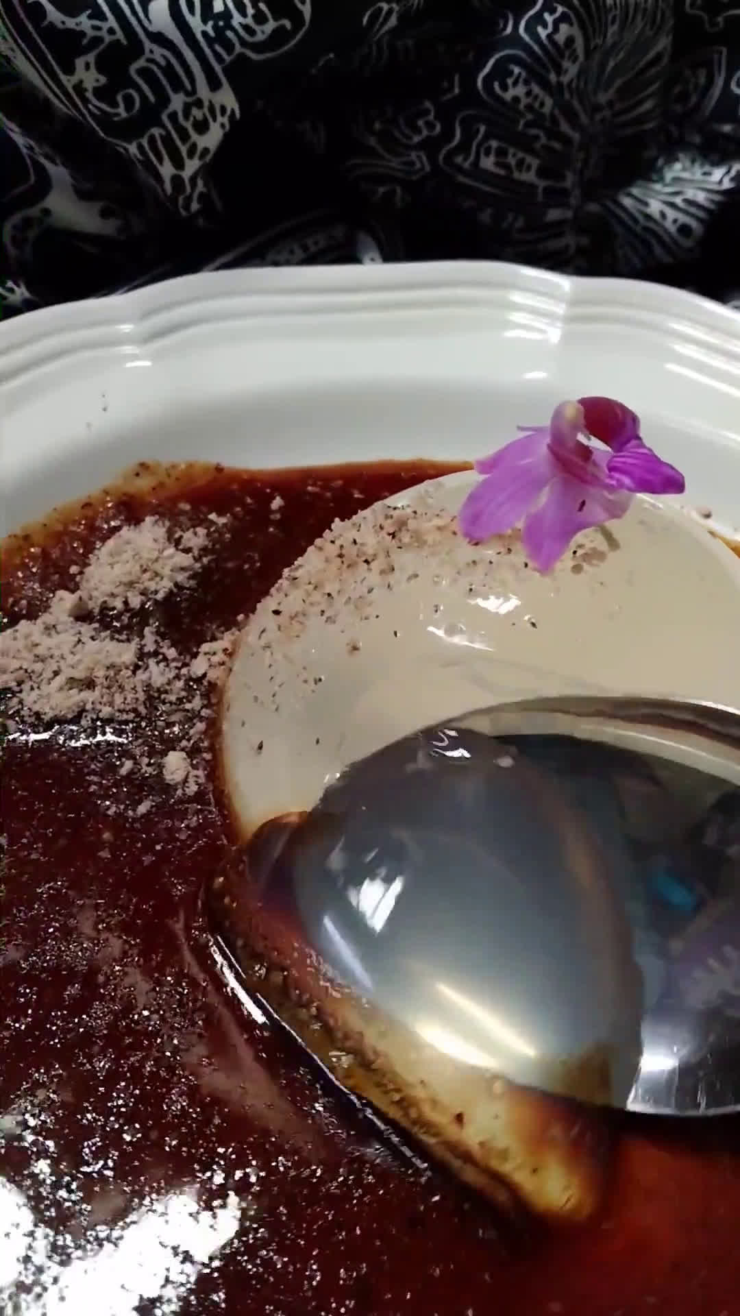 Gambar langkah 5 resipi Rain drop cake.