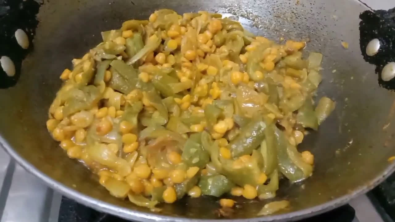 तोरई चना दाल सब्जी (Torai chana dal sabzi recipe in hindi) रेसिपी चरण 8 फोटो