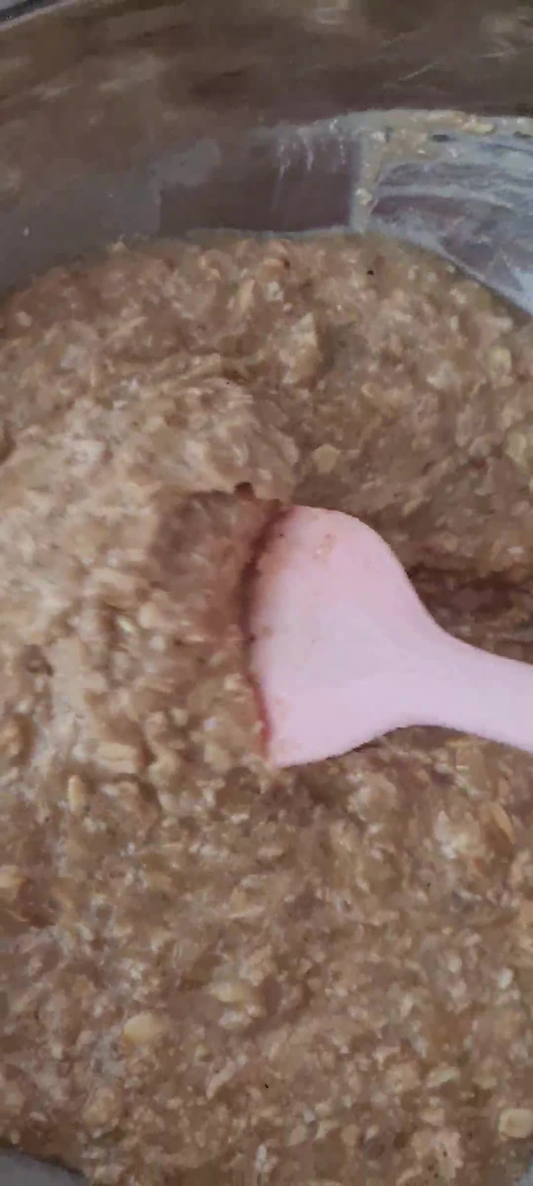 Foto del paso 3 de la receta: Tortita, tortilla dulce de banana y avena en sartén 🍳Sin horno 🥣 No necesita azúcar 🍌🍌 🥚 I swear!