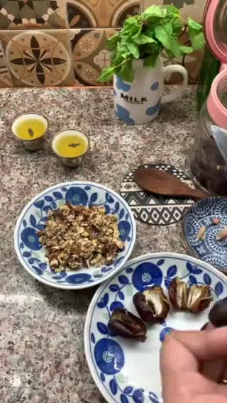 A picture of step 2 of Stuffed Dates| Ramadan Special.