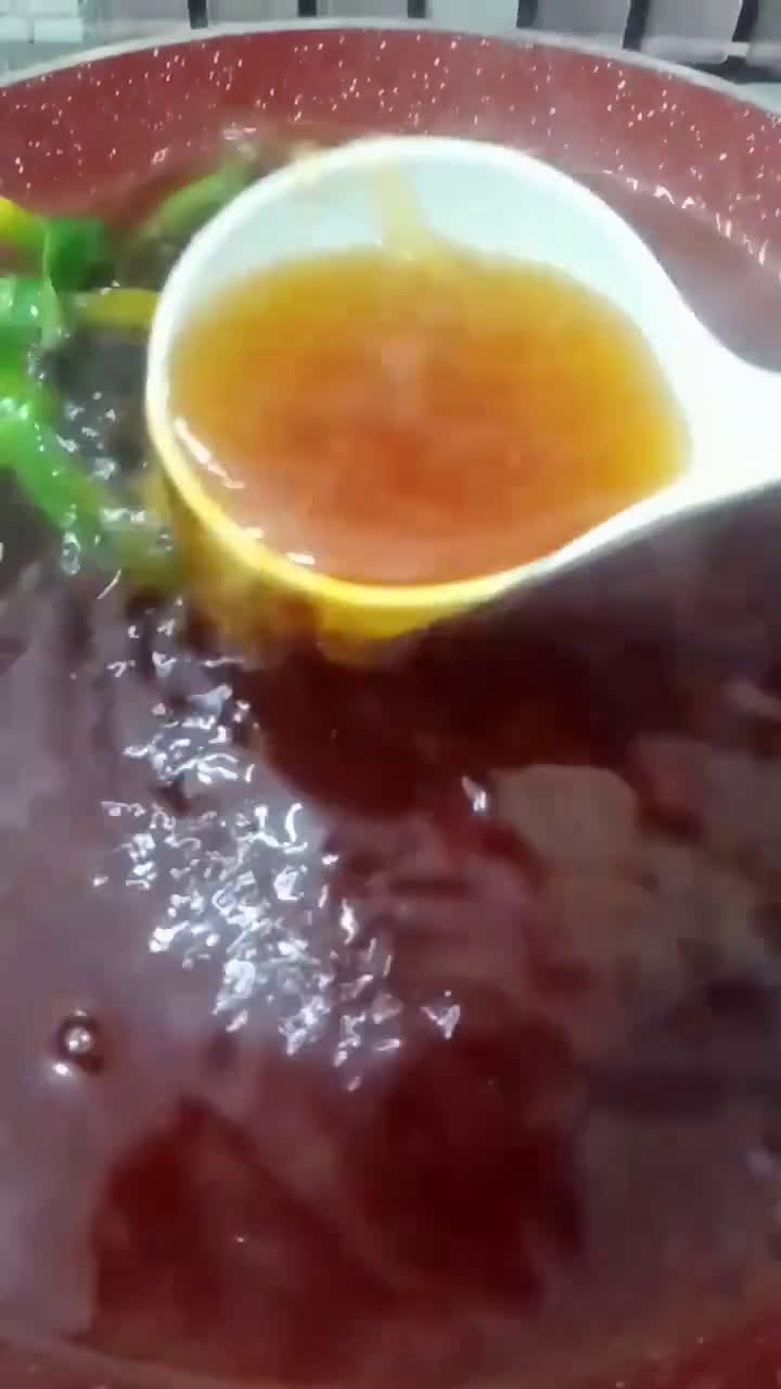 Gambar langkah 3 resipi Agar-agar Lumut Gula Kabung.