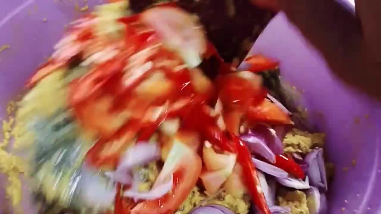 Foto langkah ke 5 dari resep Pais Iwak Nila/Pepes Ikan Nila khas Banjarmasin.