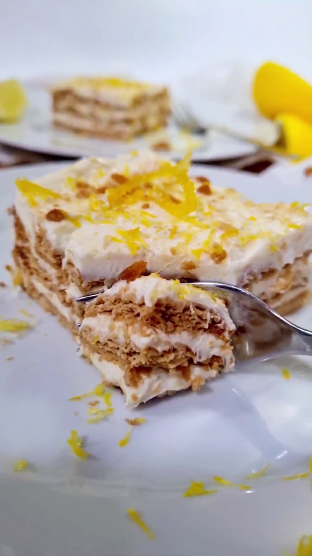 Foto del paso 3 de la receta: Postre saludable de limón y galletas