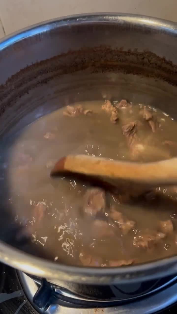 Gambar langkah 3 resipi Gulai Kari Daging.