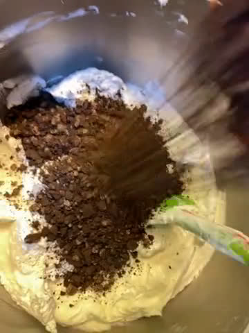 Gambar langkah 7 resipi Biscoff Oreo Cheesecake PKP.