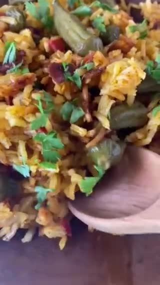 عکس مرحله 3 از دستور بامیه پلوی خوشمزه