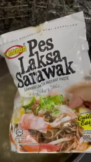Gambar langkah 3 resipi Laksa Sarawak.
