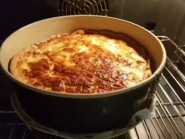 A picture of step 9 of EASY BASIC RECIPE of simple and delicious homemade french quiche.