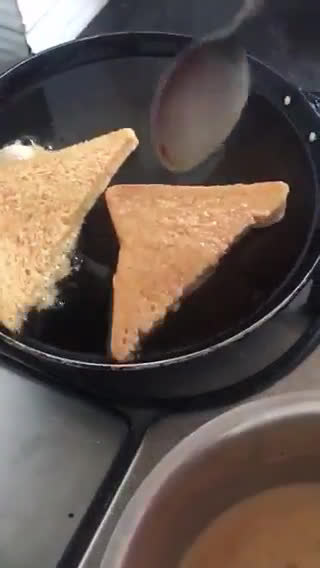 फ्रेंच टोस्ट (French toast recipe in hindi) रेसिपी चरण 4 फोटो