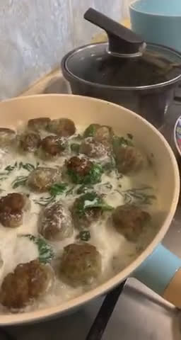 صورة لخطوة 5 من وصفة كفتة بالسبانخ والگريمه