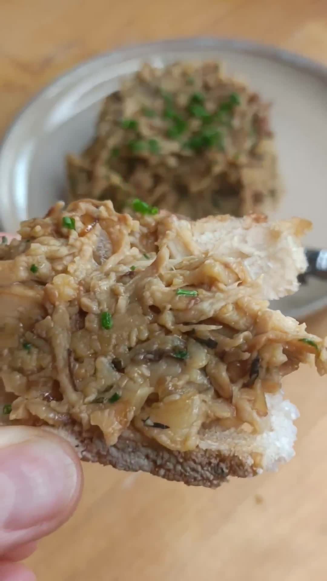 Une image de l'étape 4 de 🌱 Rillette aux marrons et champignons.
