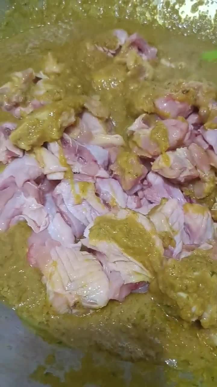 Gambar langkah 4 resipi Rendang Ayam Cili Padi.