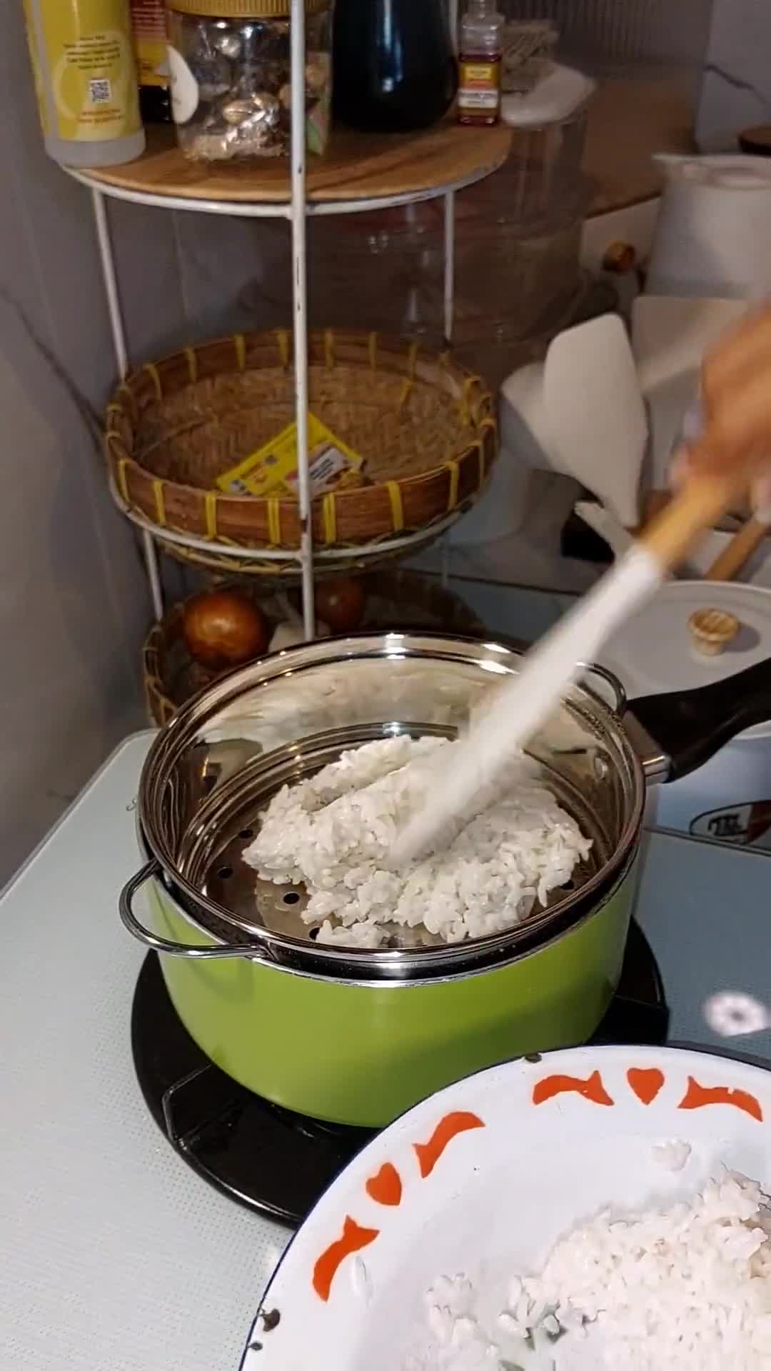 Foto langkah ke 3 dari resep Ketan Vla Durian / Ketan Duren.