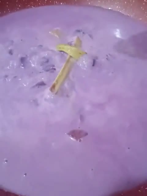 Gambar langkah 4 resipi Bubur Ubi Ungu.
