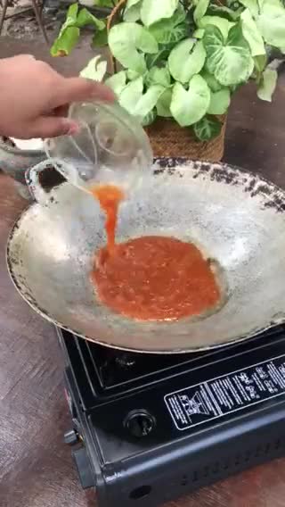 Gambar langkah 3 resipi Sambal Terung Pipit.
