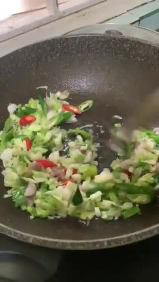 Foto langkah ke 1 dari resep Paru Cabai hijau.