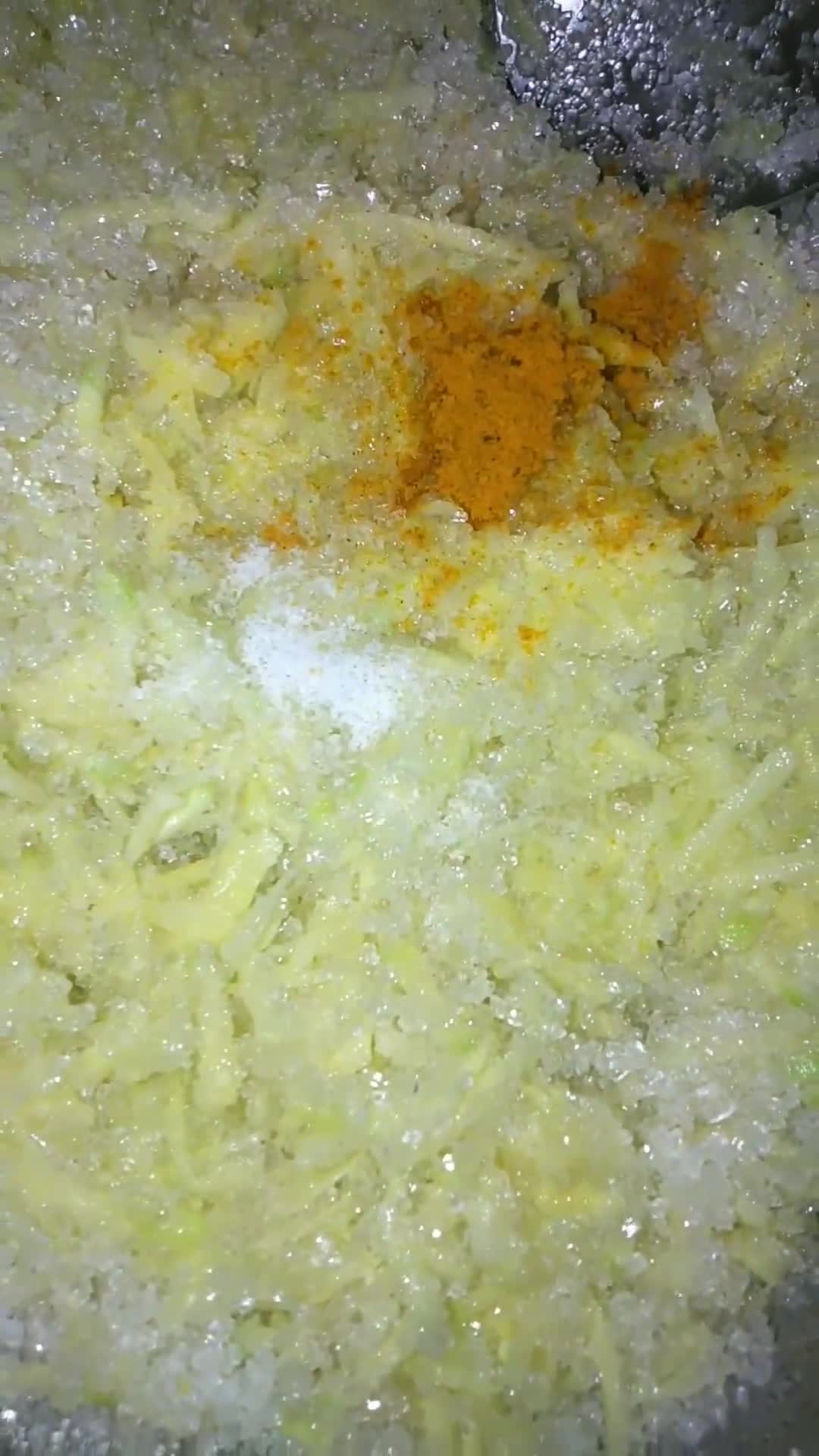 A picture of step 3 of Instant mango chunda (sweet mango pickle).