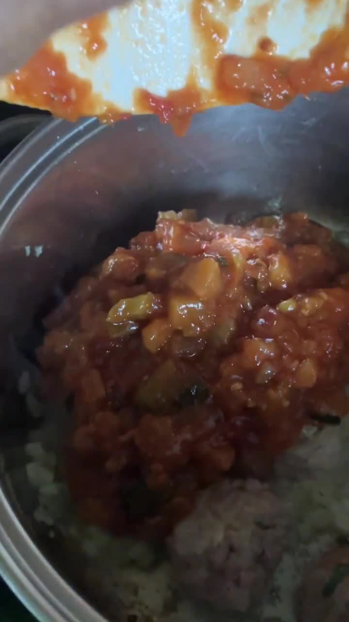 Foto del paso 7 de la receta: Albóndigas con pisto y tomate, todo casero
