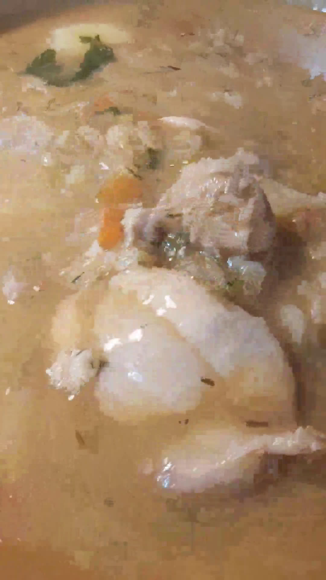 Foto del paso 5 de la receta: 👉🏽SOPA DE #AVENA CON #POLLO🍲