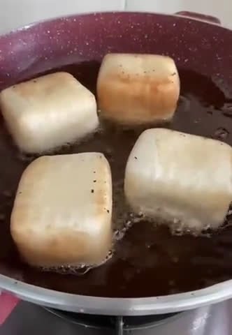 Gambar langkah 4 resipi Roti Khurasan Crab Rangoon (Roti Baghdad).