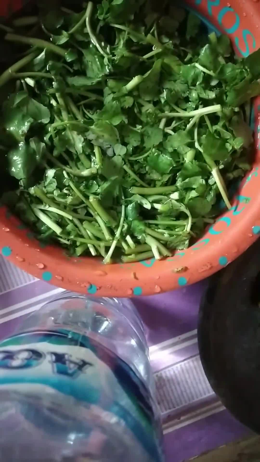 Foto langkah ke 2 dari resep Sayur Bobor Tahu Putih dan Selada Air.