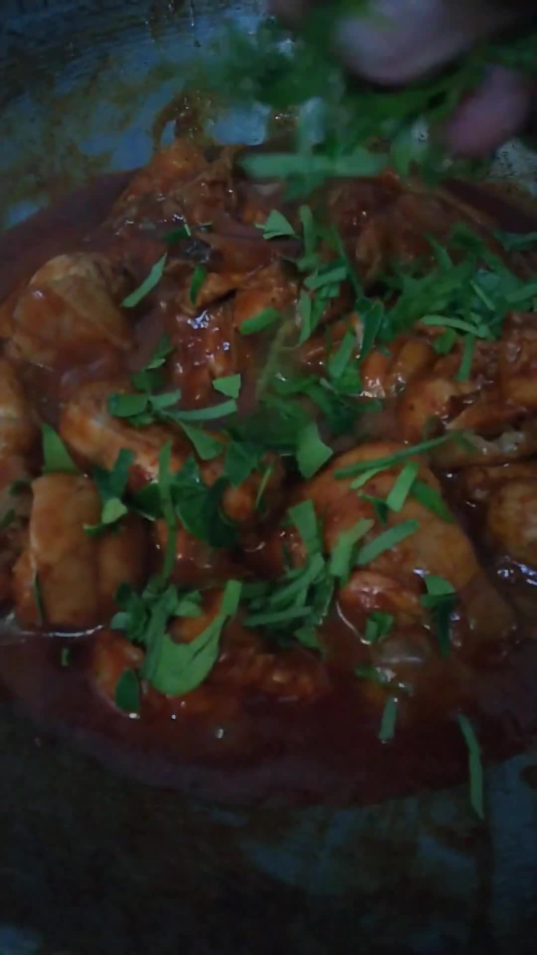 Gambar langkah 3 resipi Rendang ayam.