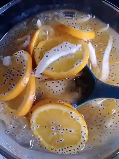 Gambar langkah 2 resipi Air Kelapa Orange Sunkist.