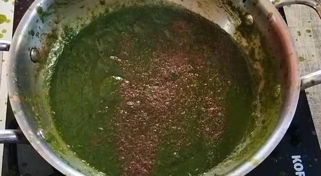A picture of step 8 of Spinach Paneer (No Onion, No Garlic).