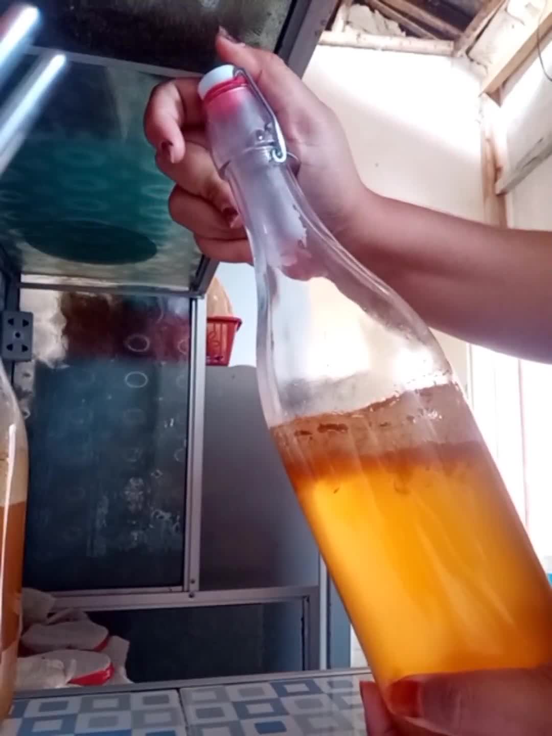 Foto langkah ke 5 dari resep Kombucha Pineapple Tea (Teh Kombucha Nanas).
