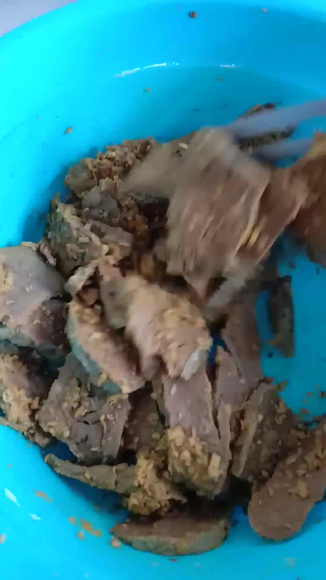 Gambar langkah 2 resipi Paru Goreng Berempah.