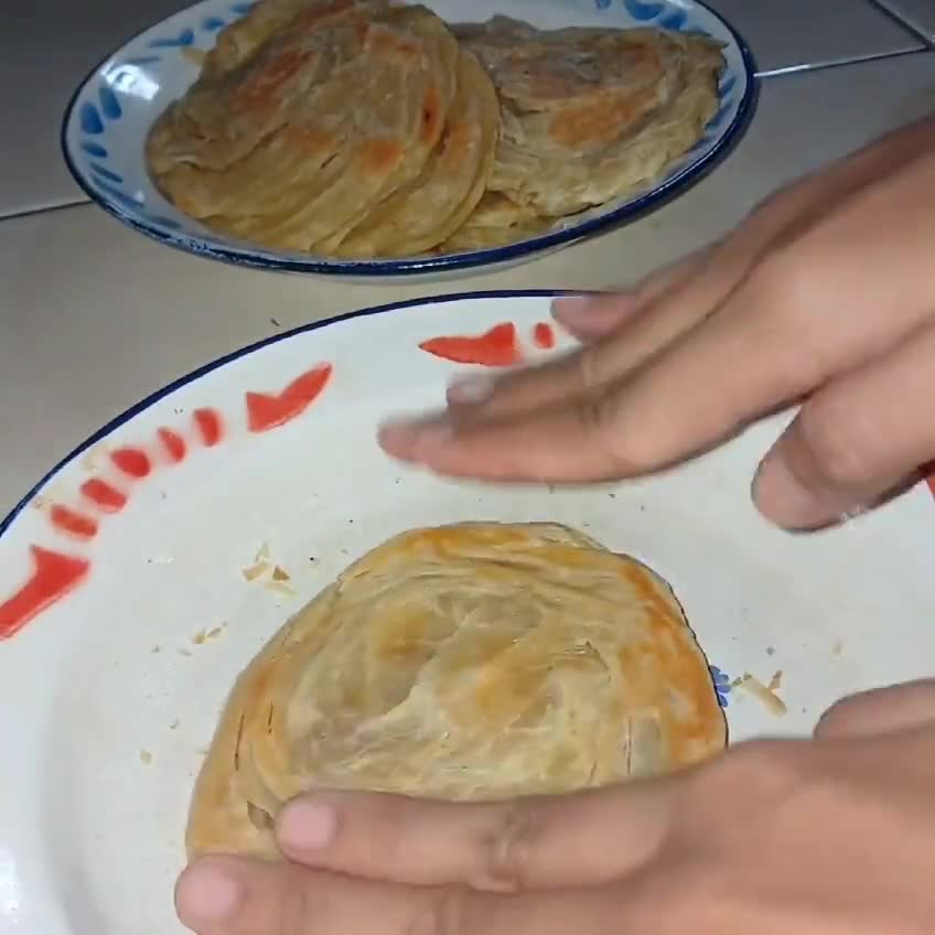 Foto langkah ke 9 dari resep Roti maryam / cane.