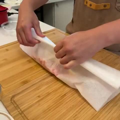 【AJ歐美食鋪】🐟紙包鮭魚🐟|高蛋白 清爽 電烤盤的食譜步驟4照片