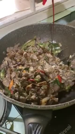 Foto langkah ke 4 dari resep Paru Cabai hijau.