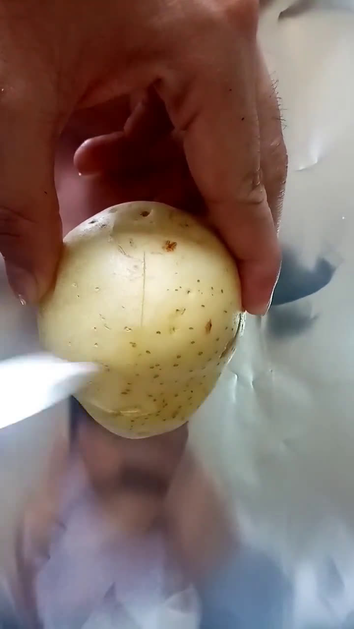 Foto del paso 1 de la receta: Papa al horno con tocino