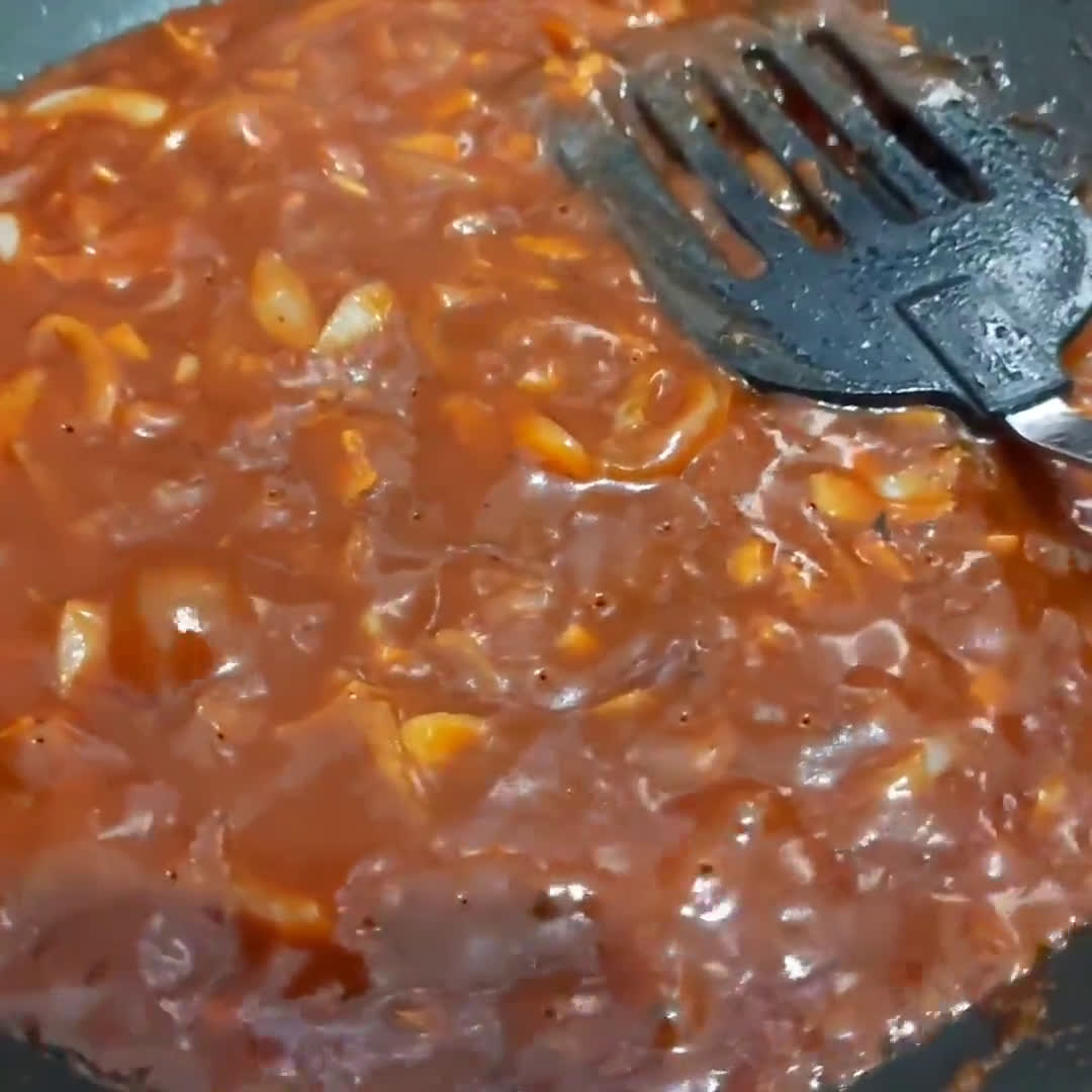 Foto langkah ke 7 dari resep Blackpepper Chicken Steak with Bbq Sauce.