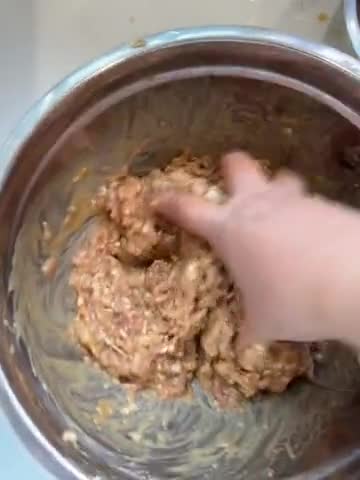 A picture of step 2 of Pan Fried Chicken Potstickers.