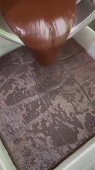 Gambar langkah 15 resipi Kek Coklat Viral.