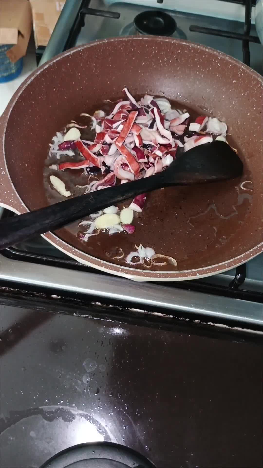 Foto langkah ke 1 dari resep Balado Cumi Bakso.
