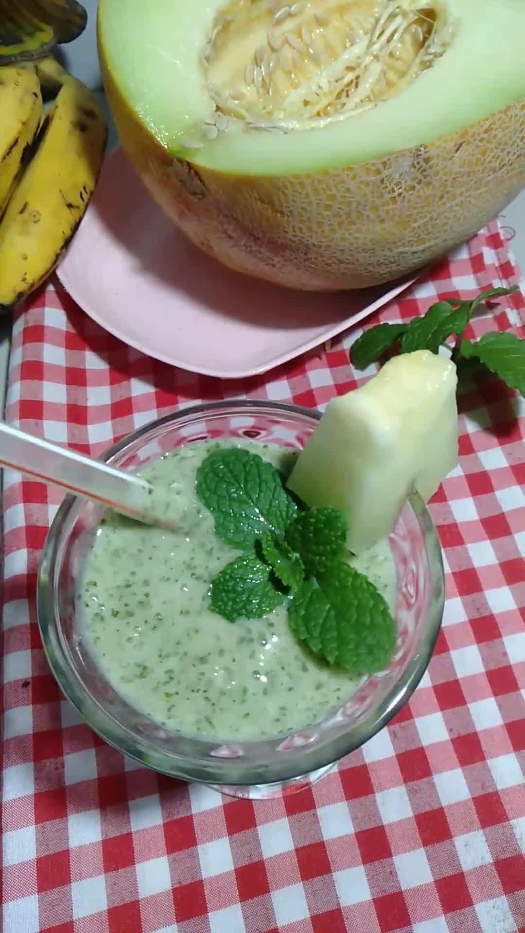 Foto langkah ke 4 dari resep Smoothies green mint (kok,bisa seenak ini🤔).