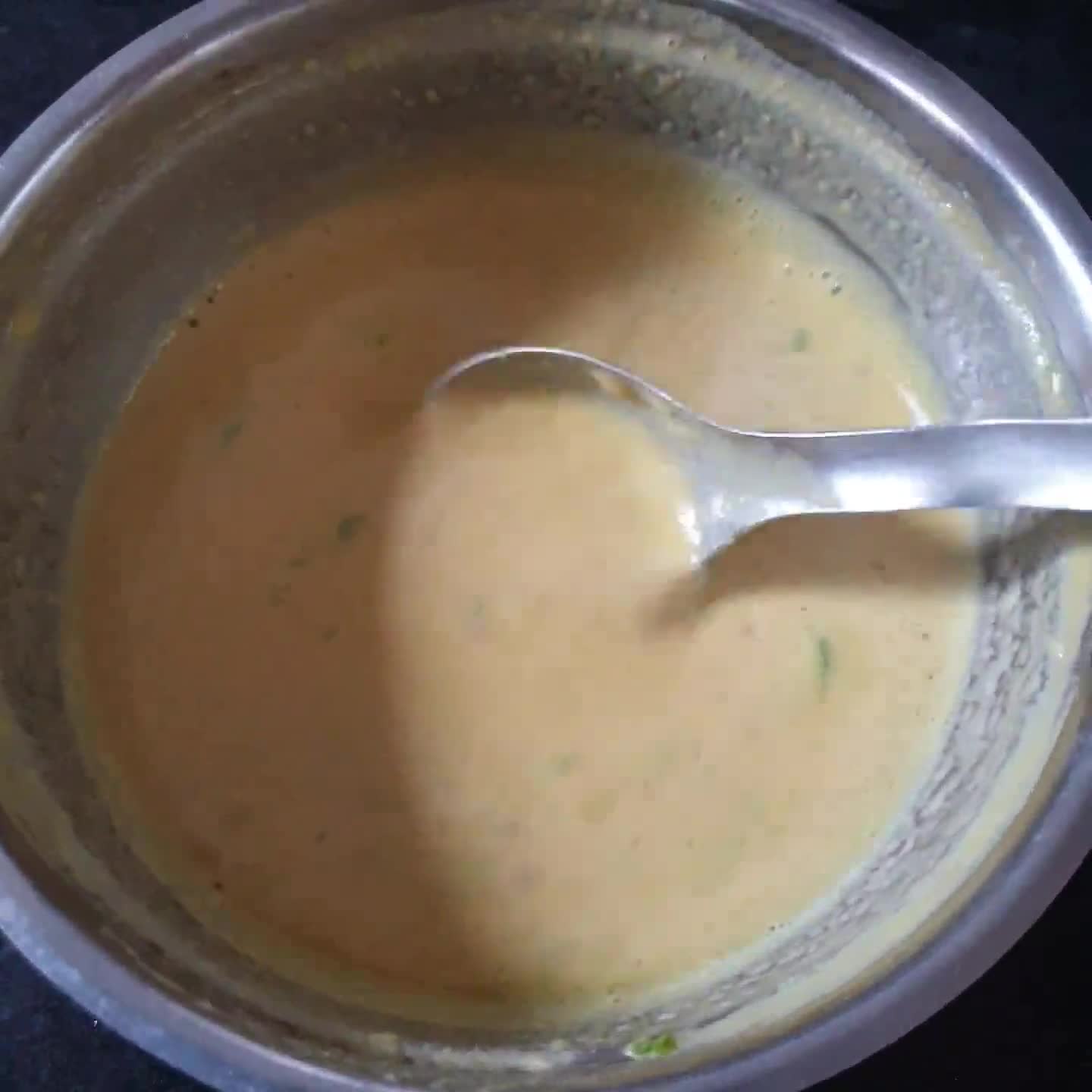 પીઠલા (Pithla recipe in Gujarati) રેસીપી સ્ટેપ4ફોટો
