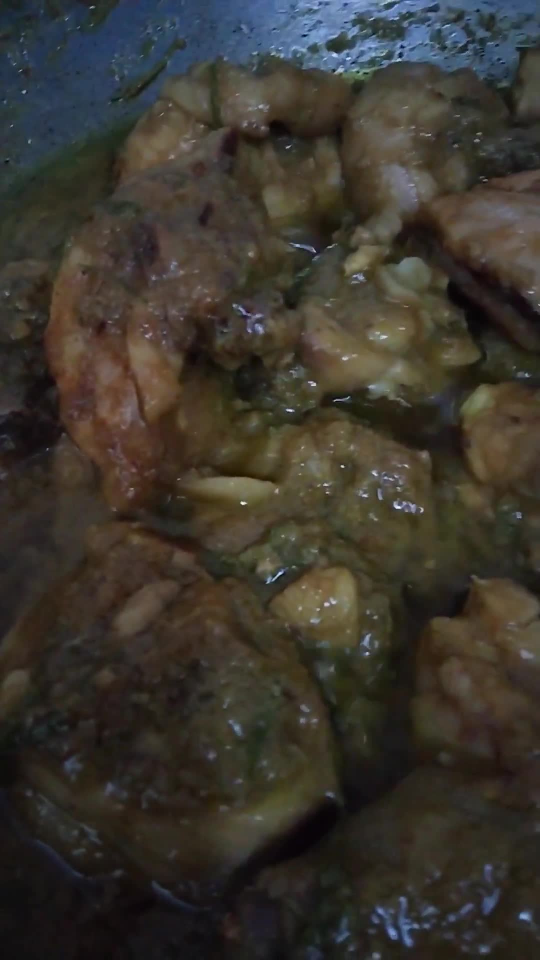 Gambar langkah 3 resipi Rendang ayam kuning.