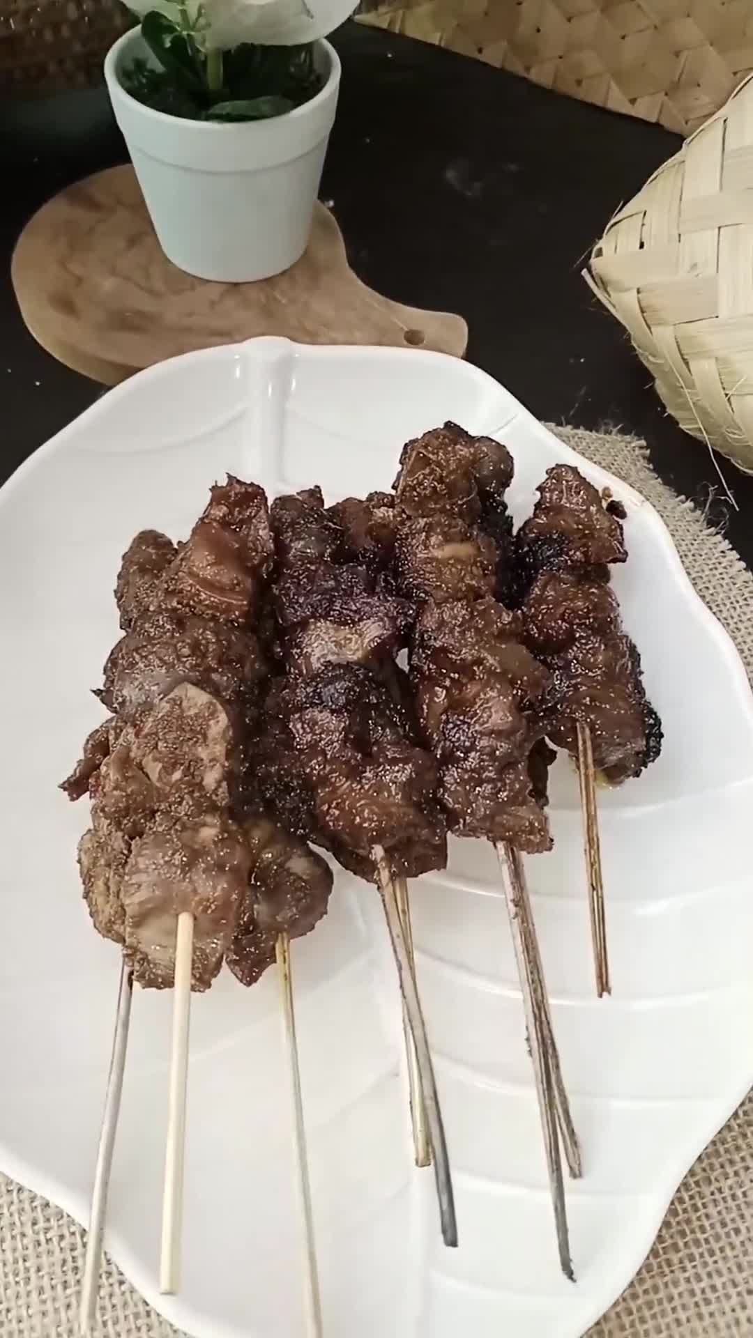 Foto langkah ke 4 dari resep Sate Ati Ampela.