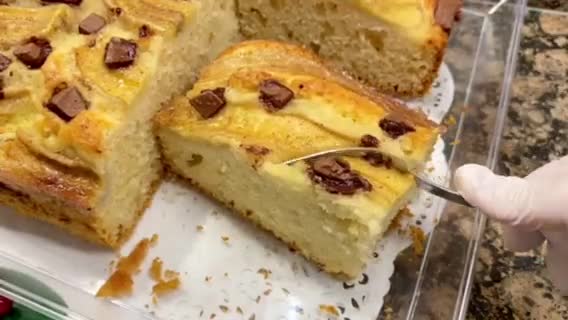 Foto del paso 13 de la receta: Pastel de plátano y chocolate con leche